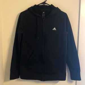 Black adidas zip up hoodie